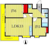 東京都葛飾区東水元2(マンション)の賃貸物件の間取り