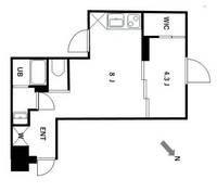 MUVA天王洲アイル(ムーバテンノウズアイル)の間取り