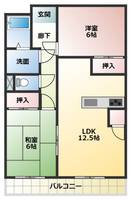 群馬県高崎市八幡町(アパート)の賃貸物件の間取り