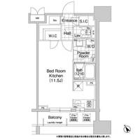 東京都渋谷区恵比寿南1(マンション)の賃貸物件の間取り