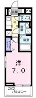 東京都昭島市緑町1(アパート)の賃貸物件の間取り
