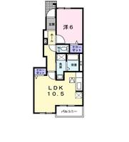 岐阜県本巣郡北方町柱本3(アパート)の賃貸物件の間取り