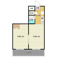 花見原コーポの間取り