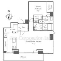 パークコート乃木坂ザ・タワーの間取り