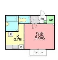 神奈川県横浜市泉区和泉町(アパート)の賃貸物件の間取り