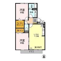福岡県久留米市津福今町(アパート)の賃貸物件の間取り