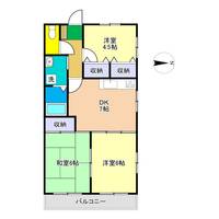 高知県高知市桟橋通6(マンション)の賃貸物件の間取り