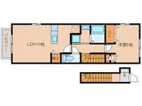 宮崎県都城市下川東4(アパート)の賃貸物件の間取り