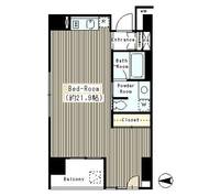 東京都港区西麻布3(マンション)の賃貸物件の間取り