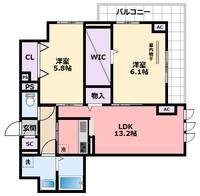 メゾン・ド・プティエル今津の間取り