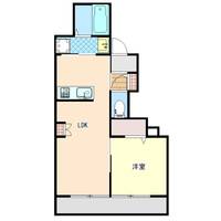 神奈川県川崎市中原区中丸子(マンション)の賃貸物件の間取り