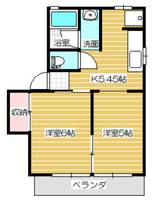 岩崎ハイツの間取り