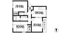 アドザックス北野B棟の間取り
