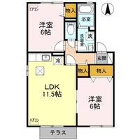 埼玉県羽生市大字藤井上組(アパート)の賃貸物件の間取り