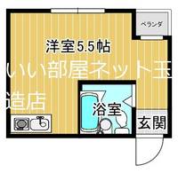 大阪府大阪市城東区諏訪3(マンション)の賃貸物件の間取り