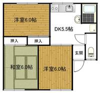 セジュール西村Bの間取り