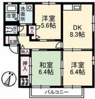 岡山県倉敷市白楽町(アパート)の賃貸物件の間取り