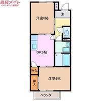 クレール三滝台の間取り