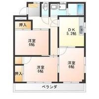 栃木県宇都宮市御幸ケ原町(マンション)の賃貸物件の間取り