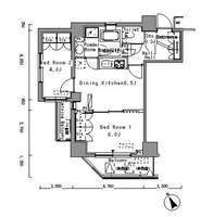東京都江東区門前仲町2(マンション)の賃貸物件の間取り