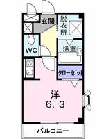 埼玉県春日部市中央3(アパート)の賃貸物件の間取り