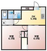 YDハイツの間取り
