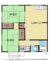 古庄4 村松店舗事務所アパートの間取り