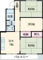 西野グリーンハイツの間取り