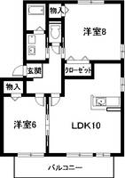 愛知県知多郡東浦町大字石浜字中央(アパート)の賃貸物件の間取り