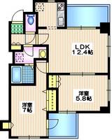 東京都目黒区東山2(マンション)の賃貸物件の間取り