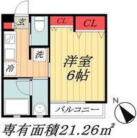 千葉県市川市大和田4(アパート)の賃貸物件の間取り