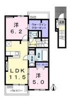 神奈川県座間市新田宿(アパート)の賃貸物件の間取り