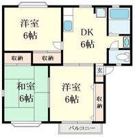 ヒルトップ白山C棟の間取り