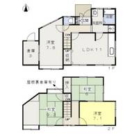岡山県岡山市北区津倉町2(一戸建)の賃貸物件の間取り