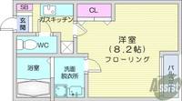 クレフラスト幸町Dの間取り