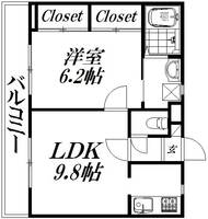 静岡県浜松市中央区元浜町(マンション)の賃貸物件の間取り