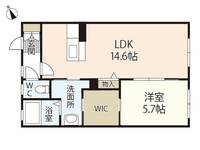 ライブ庚午北 Gの間取り