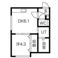 北海道札幌市中央区北二条西18(マンション)の賃貸物件の間取り