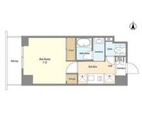 バウスフラッツ住吉の間取り