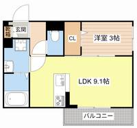 滋賀県彦根市里根町(アパート)の賃貸物件の間取り