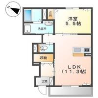 広島県呉市広古新開9(アパート)の賃貸物件の間取り