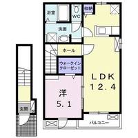 広島県廿日市市佐方(アパート)の賃貸物件の間取り