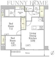 東京都世田谷区池尻3(マンション)の賃貸物件の間取り