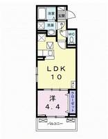 茨城県土浦市川口2(アパート)の賃貸物件の間取り