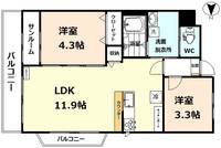 物件の間取り画像