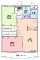 サンノーヴァ坂井東の間取り