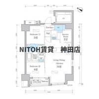 東京都中央区日本橋蛎殻町1(マンション)の賃貸物件の間取り