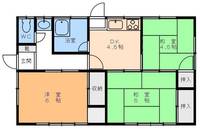 愛媛県松山市ひばりケ丘(一戸建)の賃貸物件の間取り