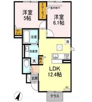 岡山県倉敷市北畝6(アパート)の賃貸物件の間取り