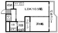 大阪府泉北郡忠岡町忠岡東1(マンション)の賃貸物件の間取り